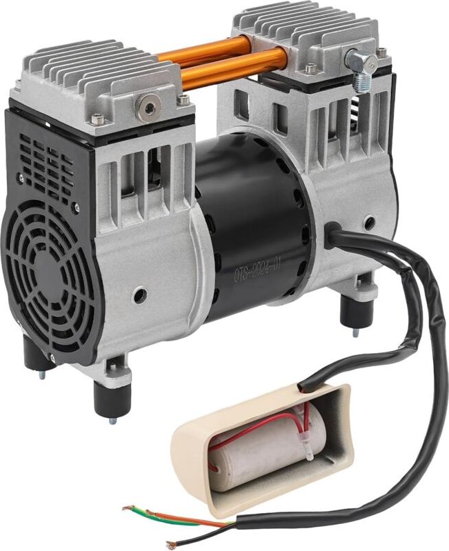 980W Luftkompressor Kompressor Ölfrei Silent Druckluft Luftkompressor Pumpenkopf, Druckluftkompressormotor 80°C, 1380r/m...