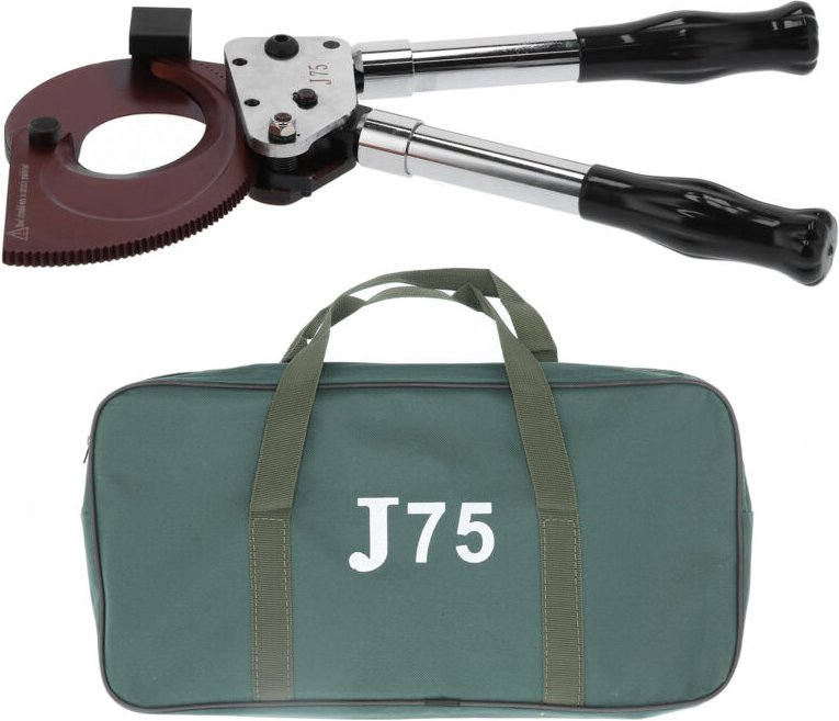 Kraftsparender, professioneller Ratschenkabelschneider, robuster, verstellbarer Schneidmechanismus bis zu 3x120 mm², ges...