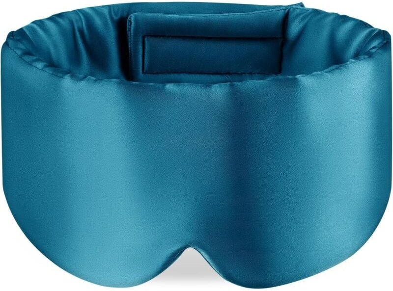 Schlafmaske aus Maulbeerseide mit verstellbarem Kopfband für Damen und Herren, große Schlafmaske und Kopfband zum Schlaf...