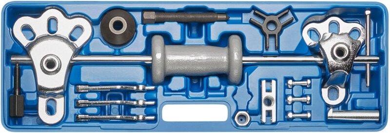 KRAFTPLUS K.277-4515 Radlager Radnaben Buchsen Scheiben Abzieher Satz Gleithammer Steckachse Werkzeug