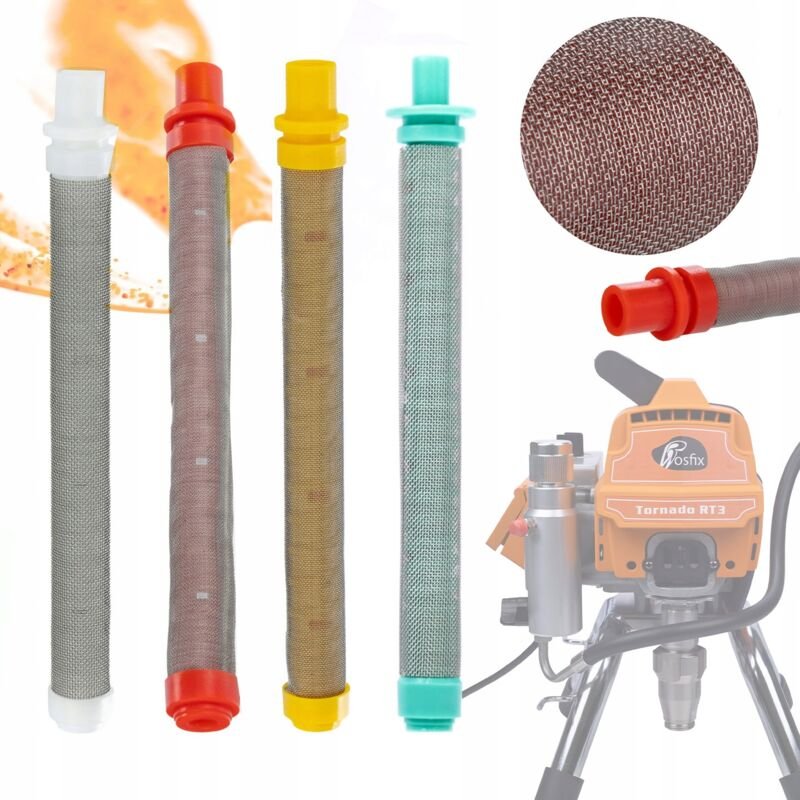 Rosfix Fingerfilter weiß 60 Mesh für Lackiereinheit + rot 200 Mesh + 100 Mesh gelb + 30 Mesh grün