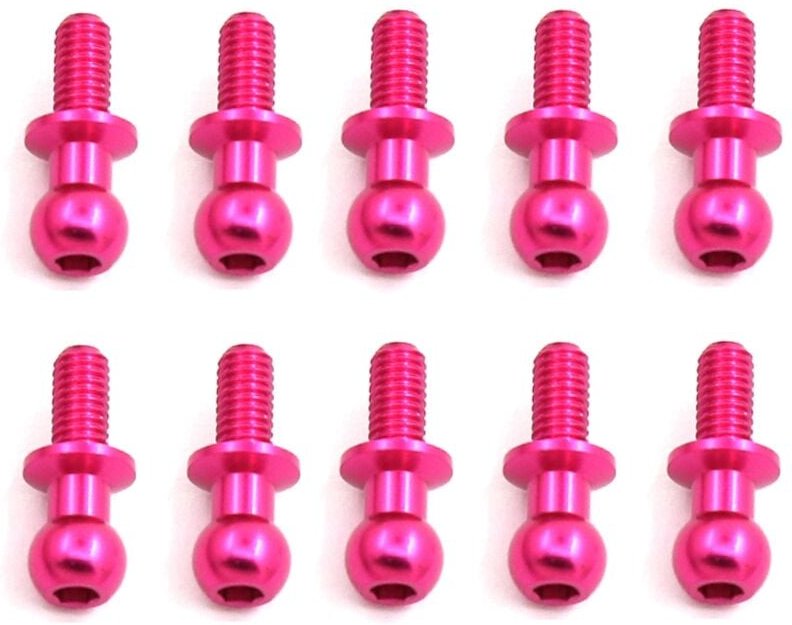 Thumbnail - Tlily - 10 StüCke M3 Metall Sechskant Kopf Schrauben für TT01 TT02 D5 1/10 rc Drift Auto Teile Universal,Rosa