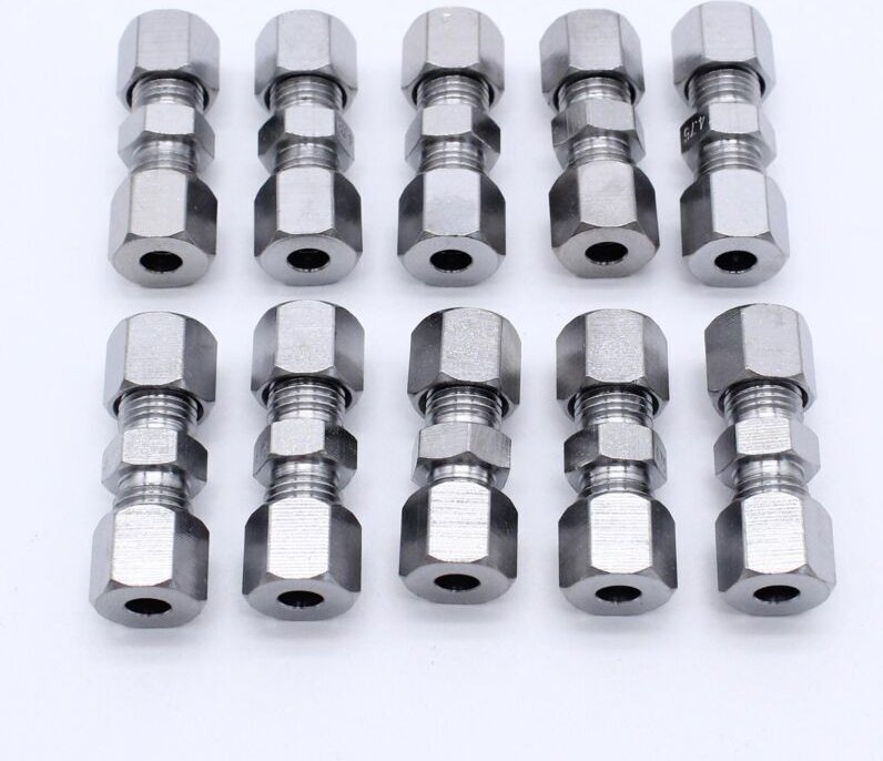 10x Bremsleitungsverbinder für 4,75 mm Bremsleitung ohne Flanschverbinder