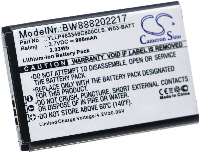 Vhbw - Akku Ersatz für Yealink W53-BATT, YLLP463346C800CLS für schnurlos Festnetz Telefon (900mAh, 3,7V, Li-Ion)