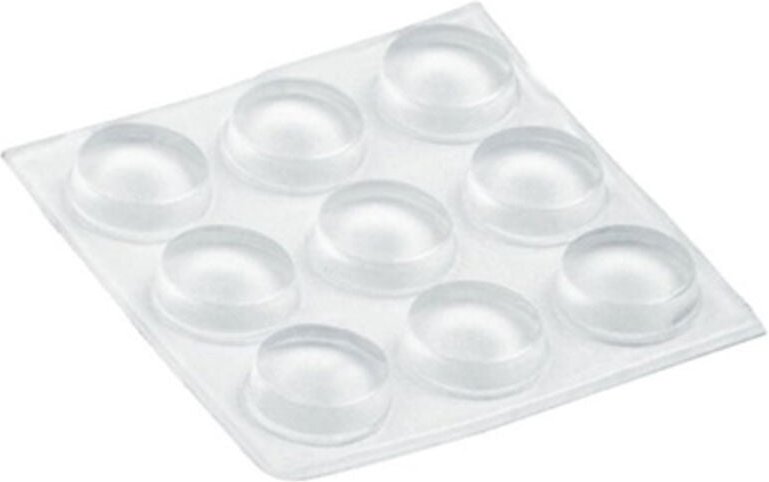 Blister 24 Silikontropfen 10x2,5mm transparent 611 Amig