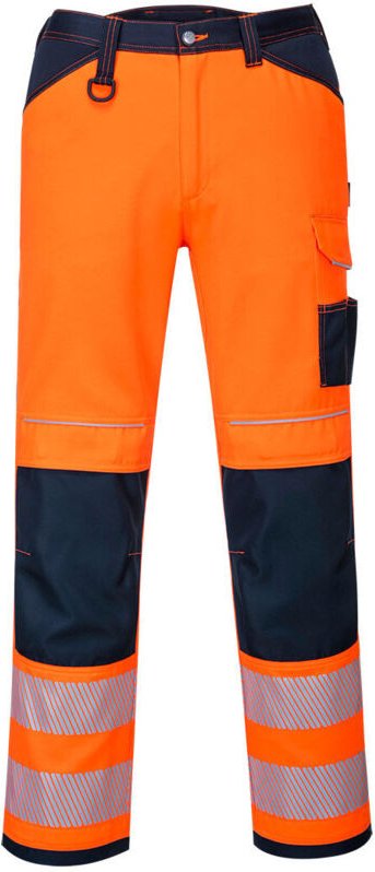 Arbeitshose Pw3 Hi-vis Farbe: Orange/Navy Größe 50 - Portwest