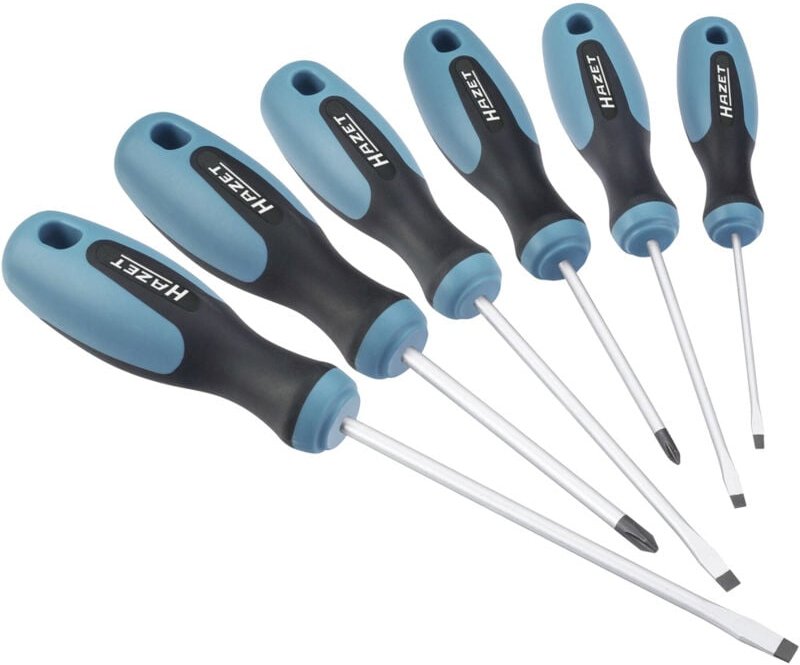 Hazet - Schraubendreher-Set 6teilig Kreuzschlitz Phillips, Schlitz