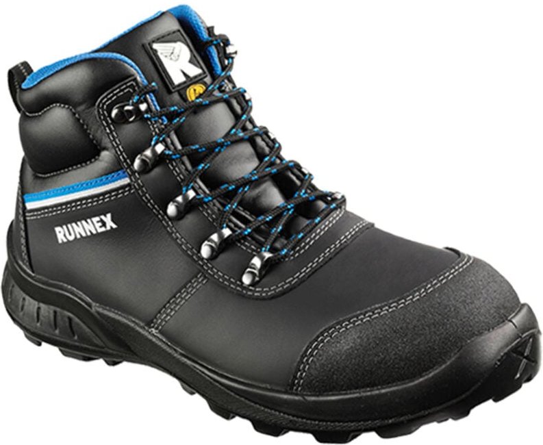 RUNNEX® 520841 RUNNEX® S2 ESD-Sicherheitsschnürstiefel TeamStar schwarz/blau