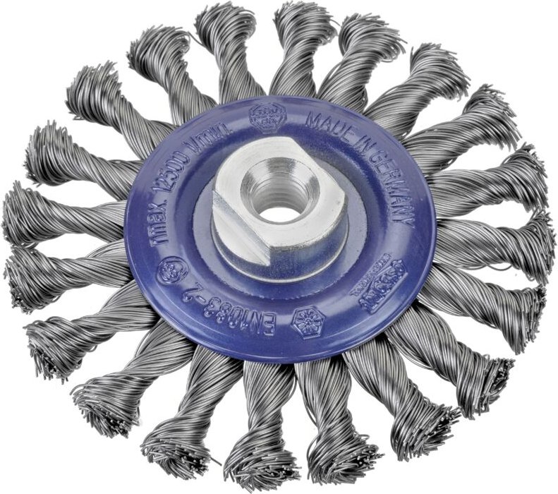 Geflochtene Stahlrundbürste mit M14 Mutter ø 125 mm und ø 0,35 mm Besatz Osborn 1402631131