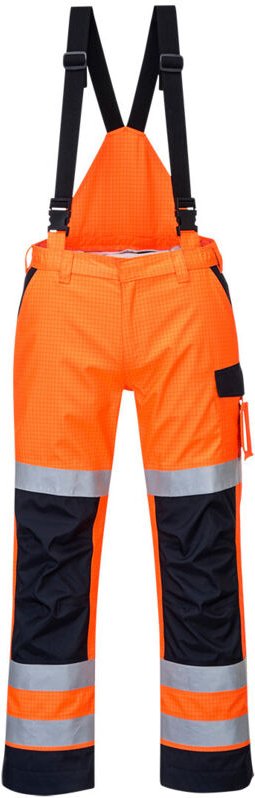 Regenhose Multi-Normen Elektrischer Bogen Farbe: Orange/Navy Größe S - Portwest