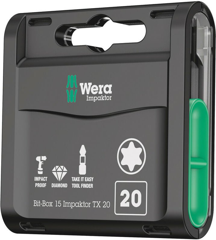 FP - Wera Bit-Box 15 Impaktor tx, tx 20 x 25 mm, 15-teilig 05057772001