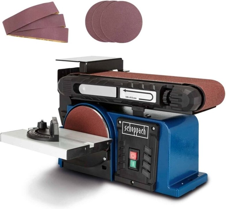 Scheppach - Band- und Tellerschleifmaschine BTS900 + Zubehörset - 5903306901