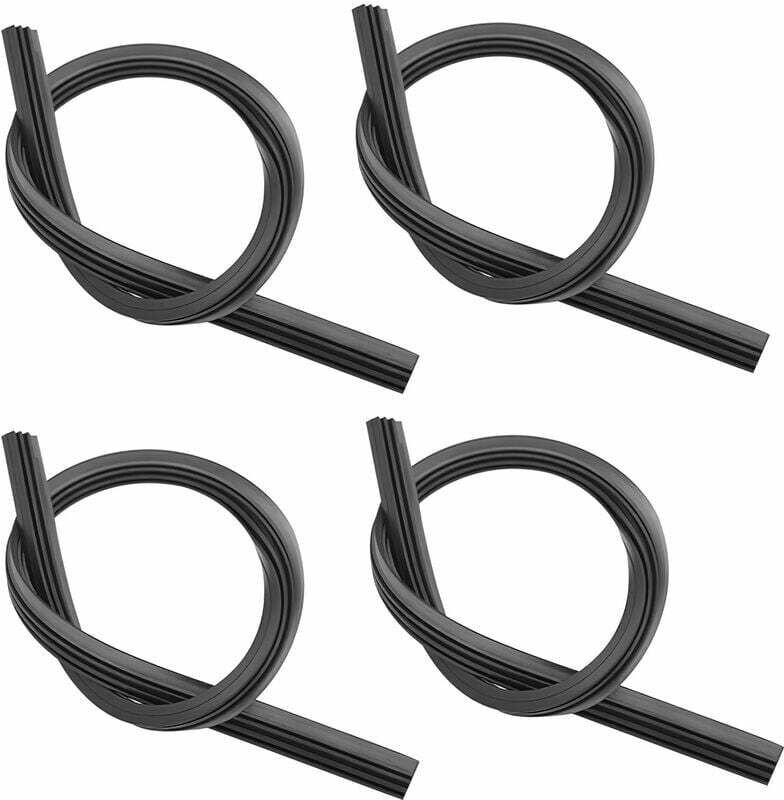 4 Stück Gummi-Ersatzwischerblätter, 800 mm Universal-Scheibenwischerstreifen, Ersatzgummi