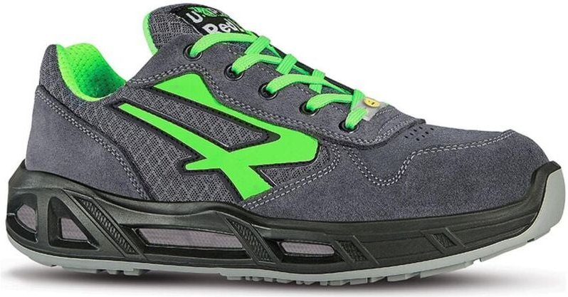 Sicherheitsschuhe niedrige POINT CARPET ESD S1P SRC - Grau/Grün 47