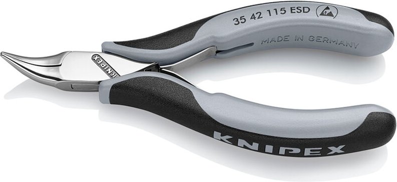 35 42 115 esd esd Spitzzange 45° gebogen 115 mm - Knipex