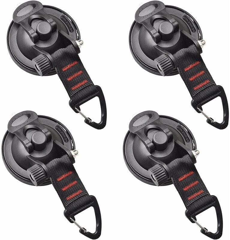 4er-Set multifunktionale Saugnäpfe zur Fahrzeugverankerung – Befestigungsset für Campingplanen – Saugnapf mit Befestigun...