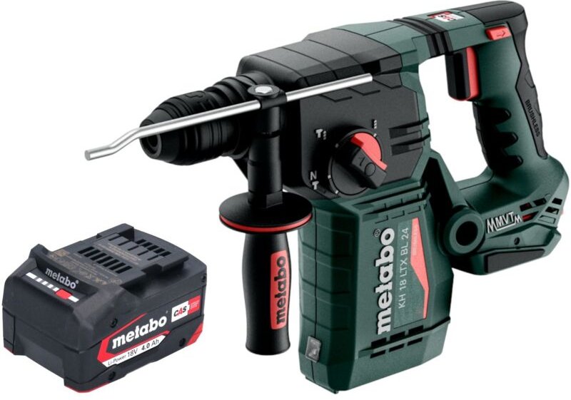 Metabo KH 18 LTX BL 24 Akku Bohrhammer 18 V 2,2 J SDS Plus Brushless + 1x Akku 4,0 Ah - ohne Ladegerät