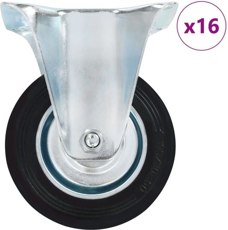 16 Stk. Bockrollen 100 mm Vidaxl