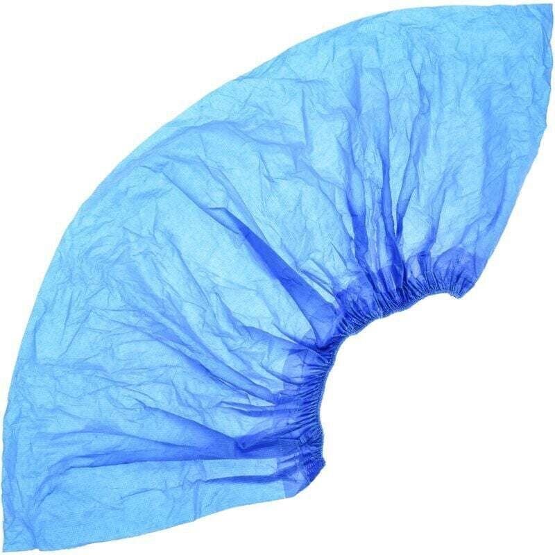 Einweg-Überschuhe zum Schutz. Set mit 100 CPE-Überschuhen