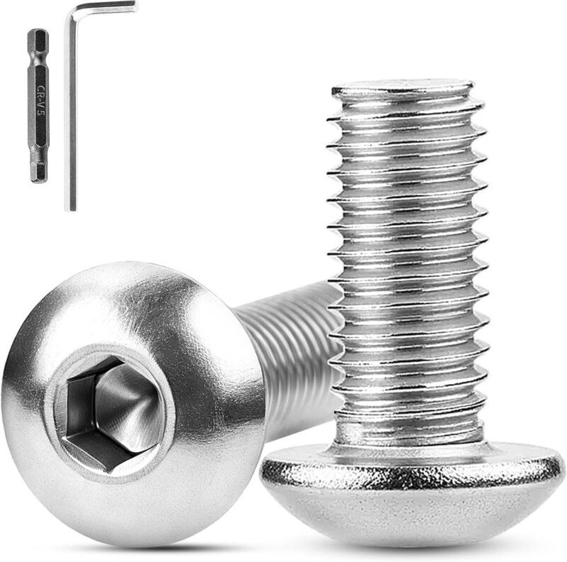 20 Stück M8x25 mm Innensechskantschrauben aus Edelstahl 304 für Möbelmontage und Holzbearbeitung