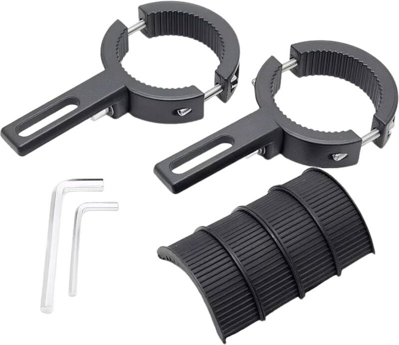Motorradscheinwerfer-Befestigungsteile, Halterungen für Vorderradgabeln (38 mm bis 60 mm), universelle Scheinwerferhalte...
