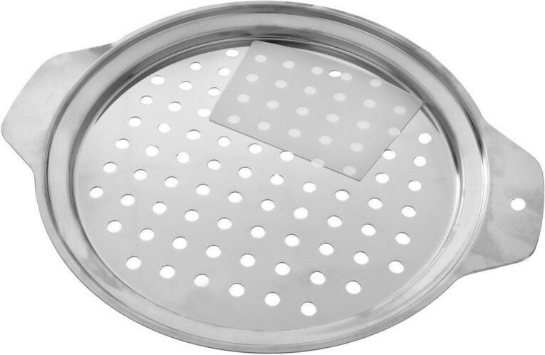 Stainless steel grater with handle and spatula for dumplings