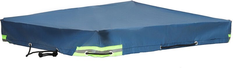 Schutzhülle Abdeckung für Wohnwagenanhänger ELUTO 420D L.220 x B.125 x H.13cm blau