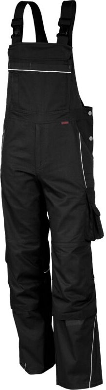 Qualitex Latzhose "PRO", Größe: 64, Farbe: schwarz