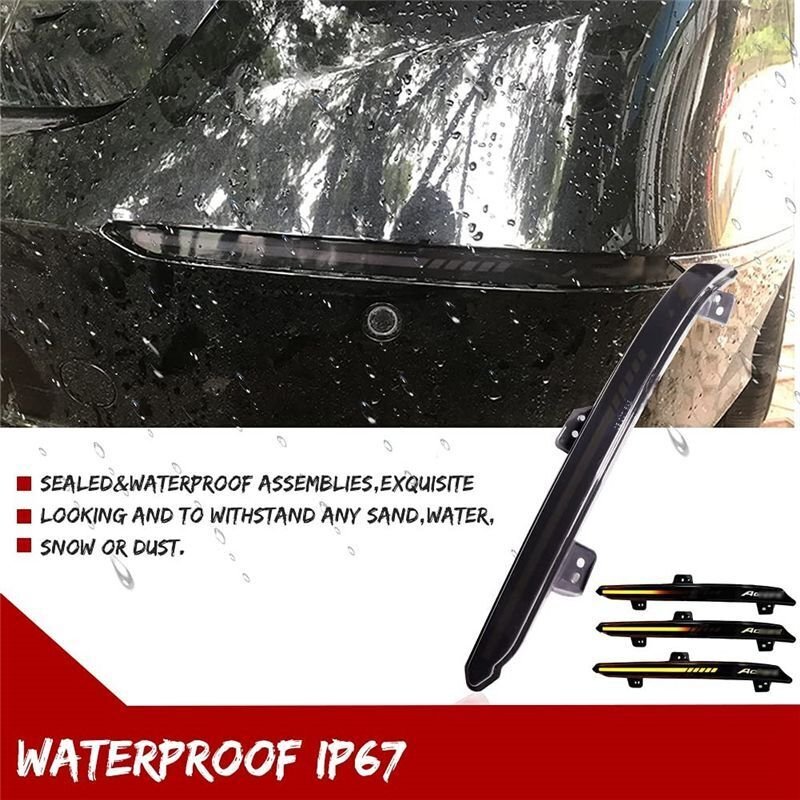 LED-Heckstoßstangenreflektor mit Getönter Linse, Rücklichter, Blinker, Bremslicht, Nebelscheinwerfer für Accord 10th 201...