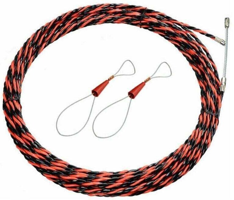 Einziehband für Elektriker, 50 m, 5 mm Durchmesser, einziehbar für die Installation.