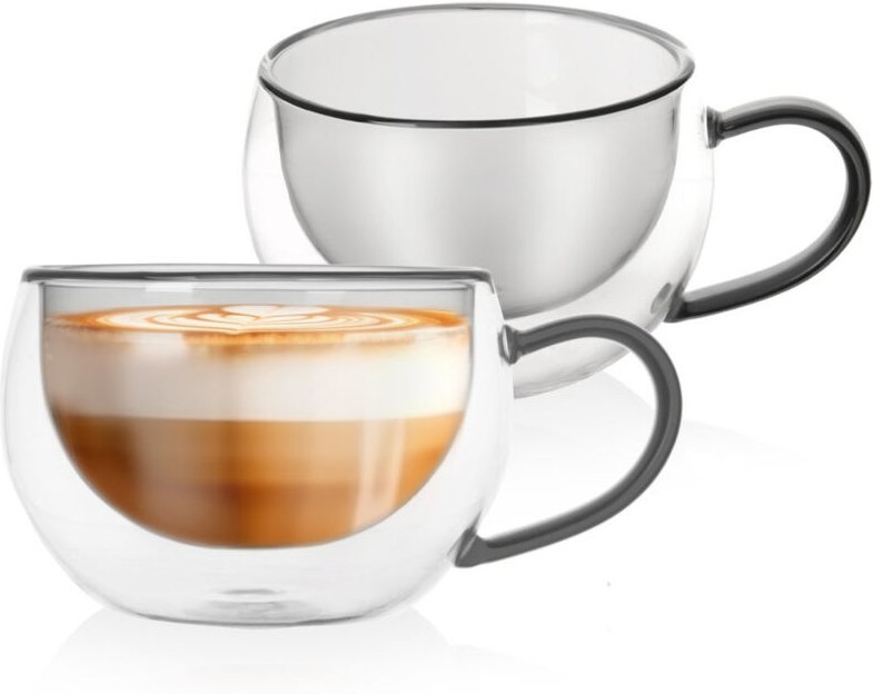 Doppelwandige Thermogläser für Kaffee und Tee DOUBLE 300 ml 2 Stk.