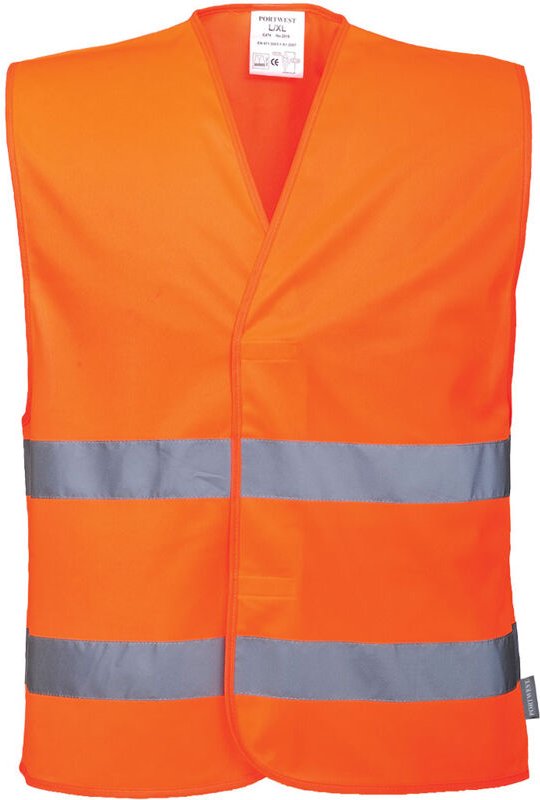 Doppelstreifen-Westen Orange 2XL/3XL