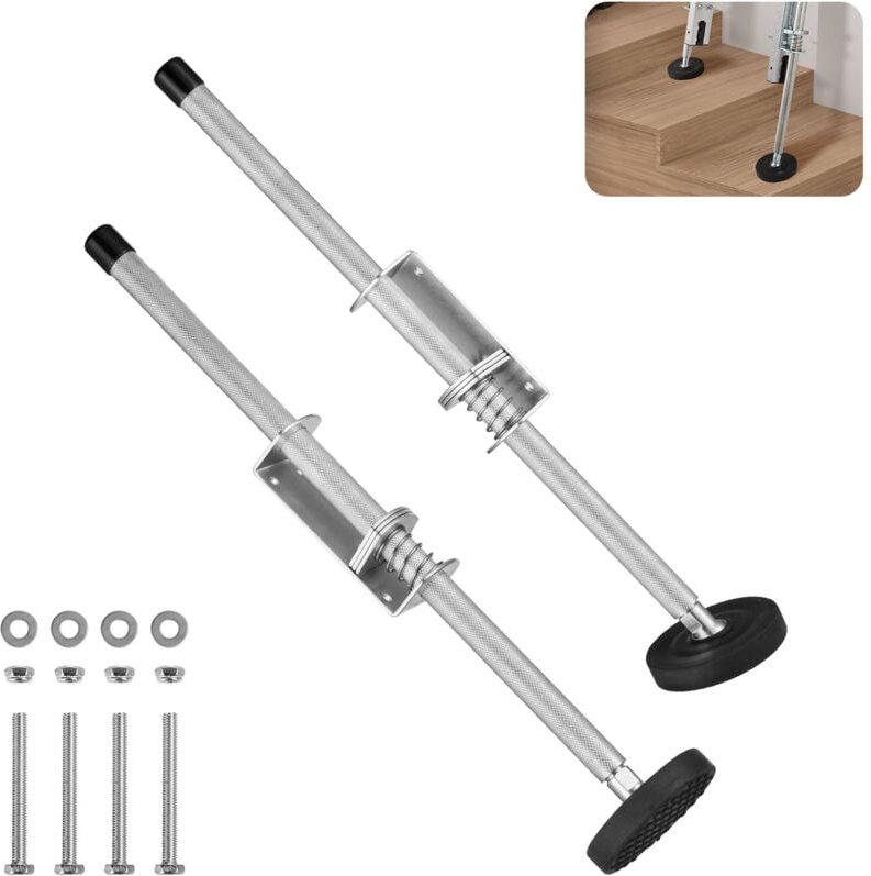 Leiternivellierer,23,4Zoll Stahl,550 lbs Tragkraft,Leiternivellierwerkzeug,Steigungstrichter,Treppenleiterstabilisator m...