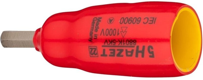 Hazet Schraubendreher-Steckschlüsseleinsatz, Vierkant hohl 10 mm (3/8), Innen-Sechskant Profil, 5 mm, kurz