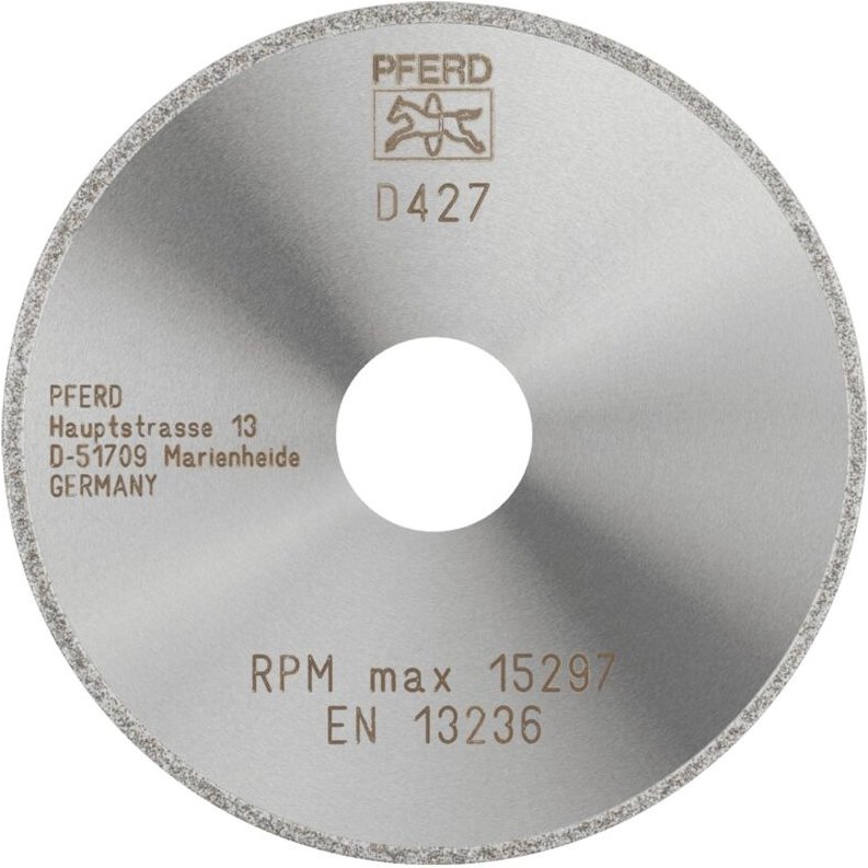PFERD TOOLS Diamant-Trennscheibe D1A1R 100x2,0x22,23 mm D427 (grob) durchgängiger Belag für GFK/CFK