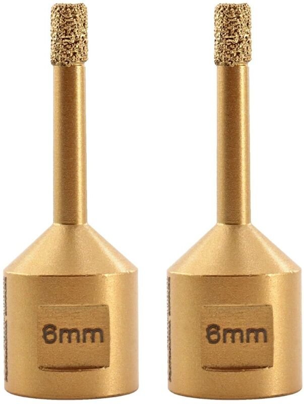 Diamant-Kernbohrer, Lochsägen-Durchmesser 6 mm, M14 vakuumgelötetes Gewinde für Keramik, Porzellan, Fliesen, Granit, Mar...