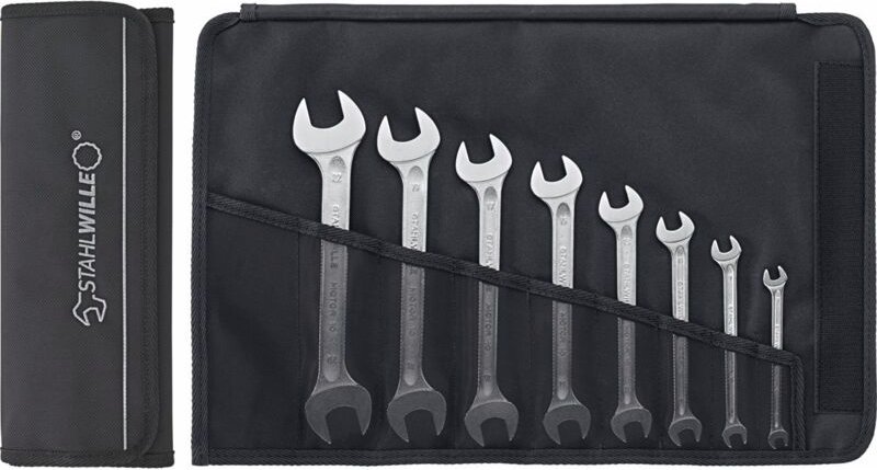Stahlwille - 96400305 10/8 Doppel-Maulschlüssel-Satz 8teilig Schlüsselweite (Metrisch) 6 - 22 mm