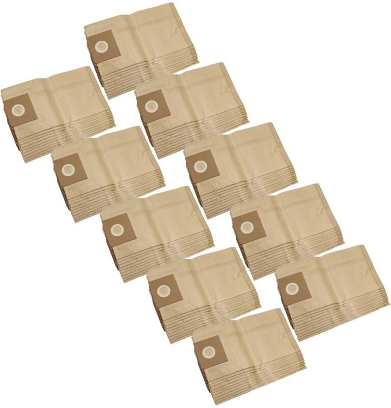 vhbw 100x Staubbeutel kompatibel mit Kärcher NT 14/1 Eco Te Advanced, NT 2000, NT 14/1 Eco Advanced Staubsauger - 27cm x...