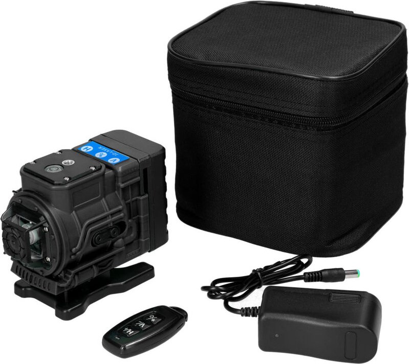 Decdeal - Multifunktionale 12 Linien Grüne Licht Laserpegel 3 ° Selbstniveau-Maschine wiederaufladbare Lithium-Batterie-...