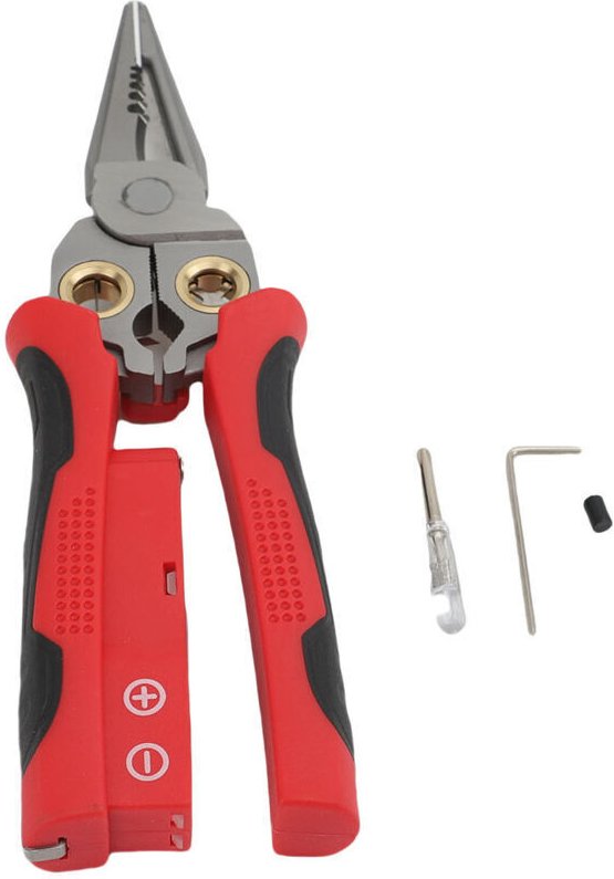 8-in-1-Abisolierzange mit elektrischer Prüffunktion, Abisolierzange, Elektrikerzange, zum Abisolieren und Crimpen von Ka...