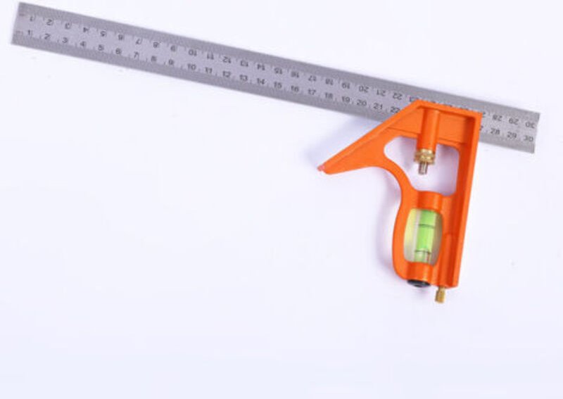 Winkelmaß 300mm - Universelles und präzises Kombinationswinkelmaß aus Metall mit Anschlag und Anreißwerkzeug - Professio...