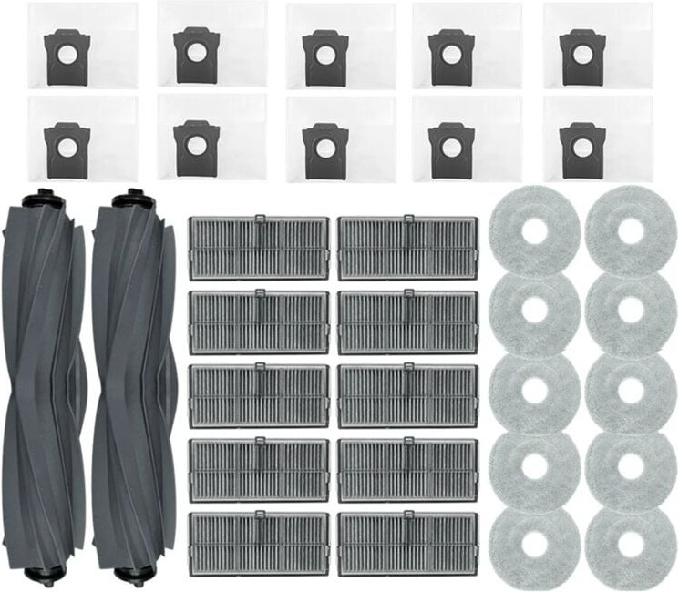 Für X40 Pro Hauptbürste HEPA-Filter Mopp-Pads Staubbeutel