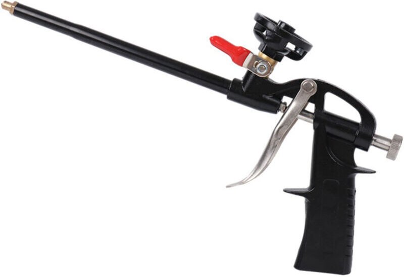 Professionelle, verstellbare Polyurethan-Schaumpistole, PU-Expansionsschaumpistole aus Metall mit Schalter, keine Reinig...