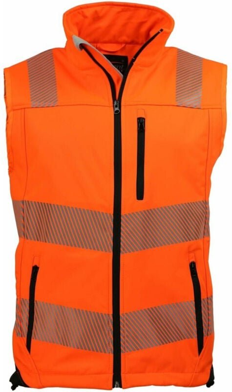 Warnweste, Gr. L orange/schwarz Gr. L