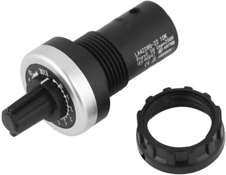 Vtizikl Variateur de vitesse, Potentiomètre 10k VSD VFD à montage sur panneau pour inversion de variateur de vitesse