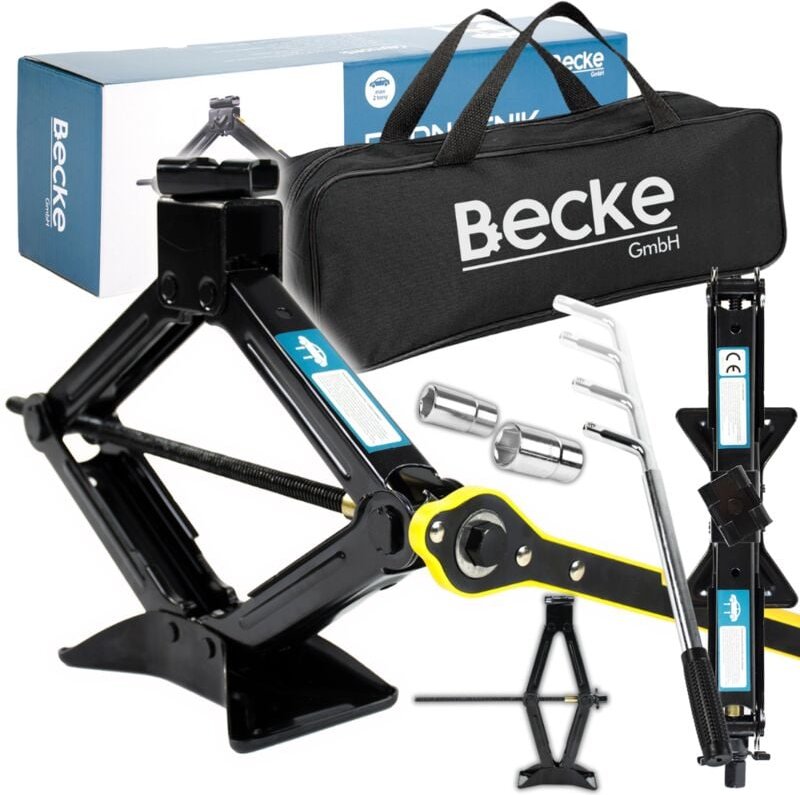 Wagenheber, Trapezwagenheber, Ratschenschlüssel, 1,5t, Vatertag