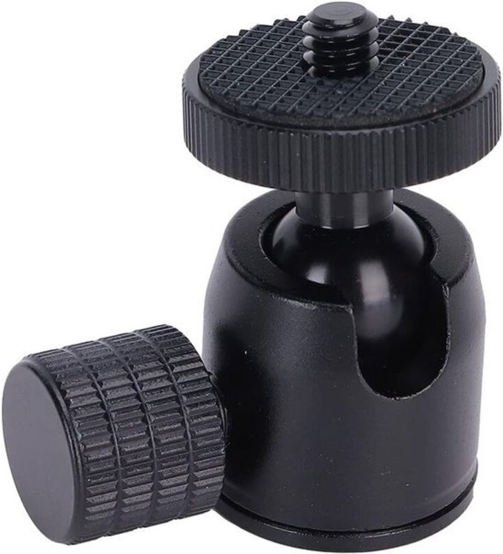 Stativkugelkopf mit 1/4-Zoll-Schraube – Blitzschuhadapter für DSLR-Kameras – Ringlicht – Stativzubehör – Einbeinstativ –...