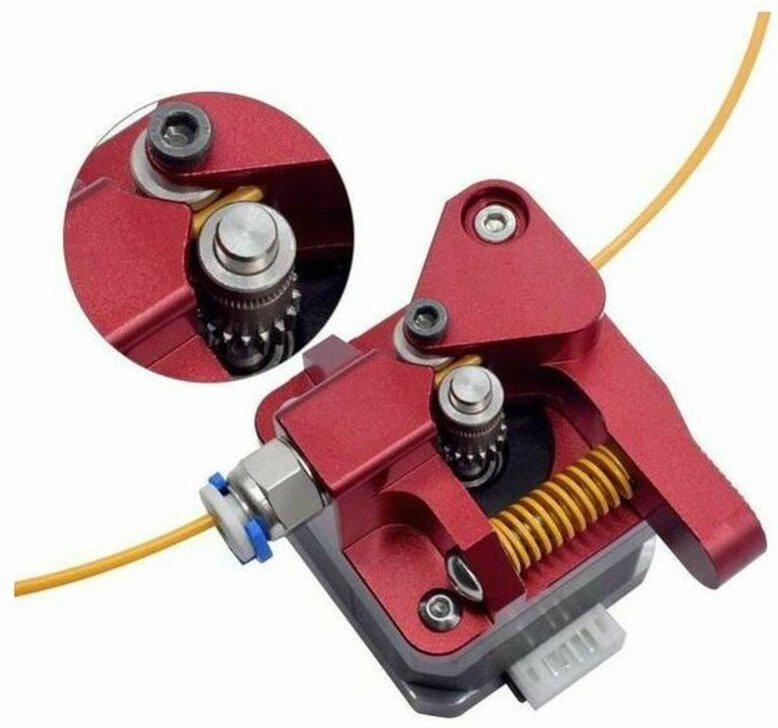 Verbesserter Dual Gear Extruder für 3D-Drucker CR-10 Filament Feeder 1,75 mm für Ender 3 V2 CR10 CR-10S Pro, Einzelansch...