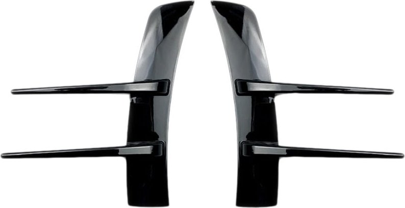Tlily - Auto Schwarz Frontstoßstange Spoiler Flanke Windmesser für A-Klasse A180 A200 A220 W177 (Schwarz)