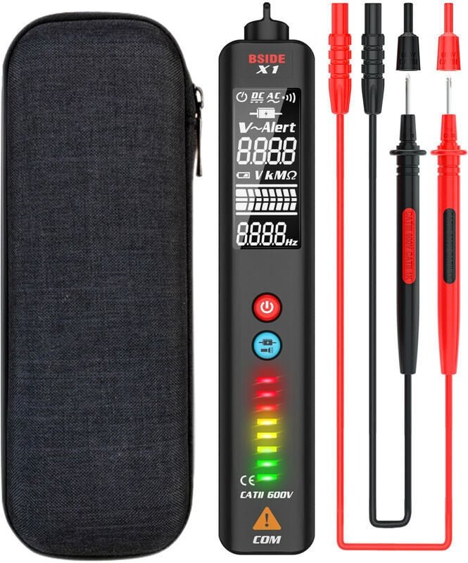 X1 Dual Mode Smart Detector Berührungsloser Wechselspannungsdetektor NCV-Multimeter Elektrischer Prüfstift Tragbarer Prü...